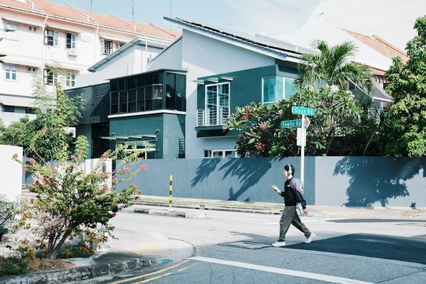 Modern landed home on a quiet Singapore street
